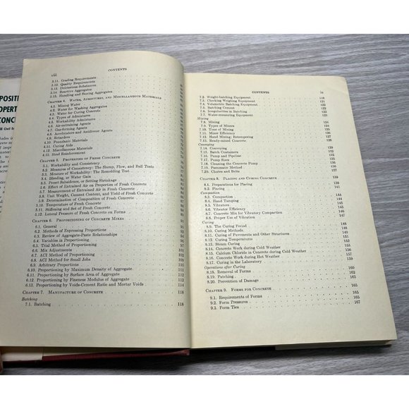 Composition and Properties of Concrete George Troxell Engineering Book 1956 - Picture 6 of 12